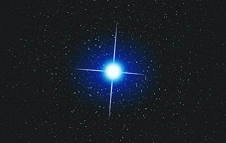 蓝色 星星 星空 天狼星 电脑贴纸 8 K贴纸