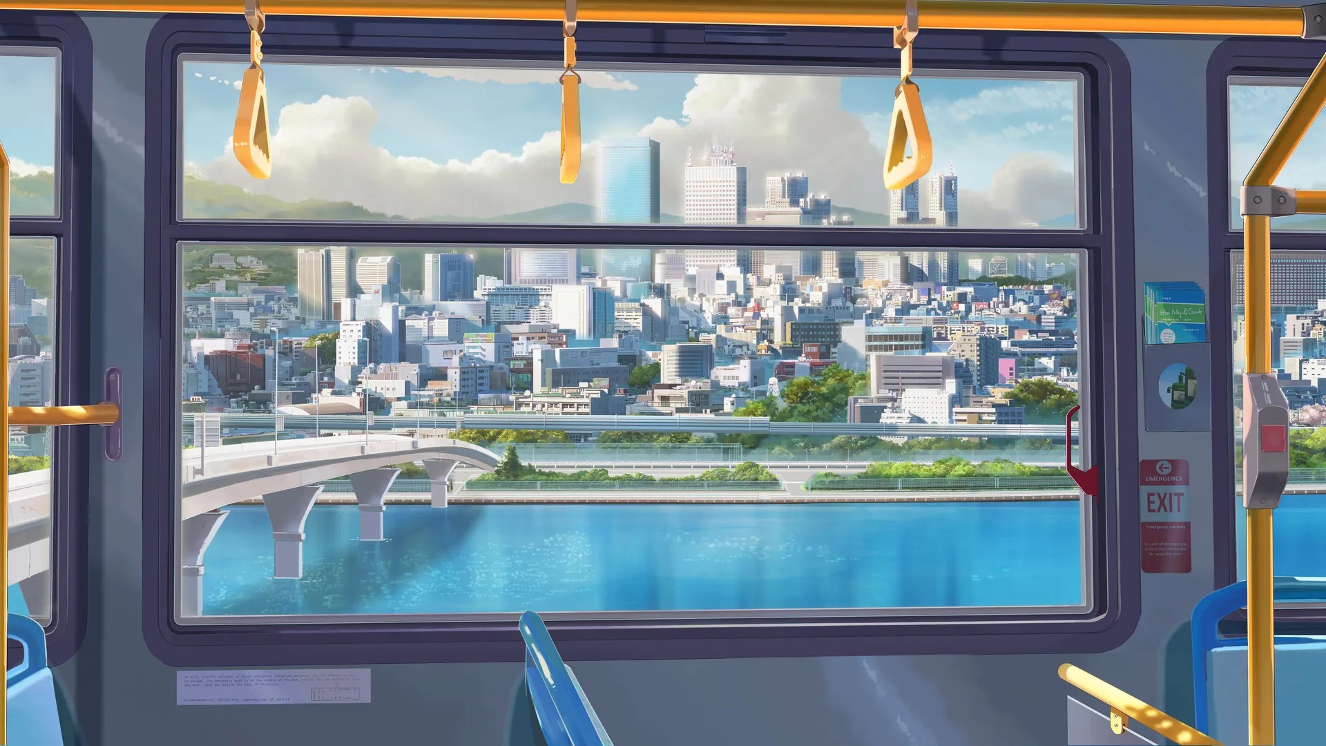 数字艺术 艺术品 插图 环境 城市 火车 水 建筑 建筑 窗户 室内 桥梁 日光 电脑壁纸 4K壁纸