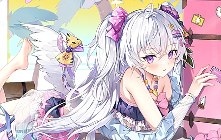 动漫 动漫女孩 蓝色档案 泳装 萝莉 电脑壁纸 4K壁纸