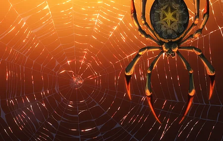 蜘蛛 动漫 蜘蛛网  电脑壁纸 4K壁纸