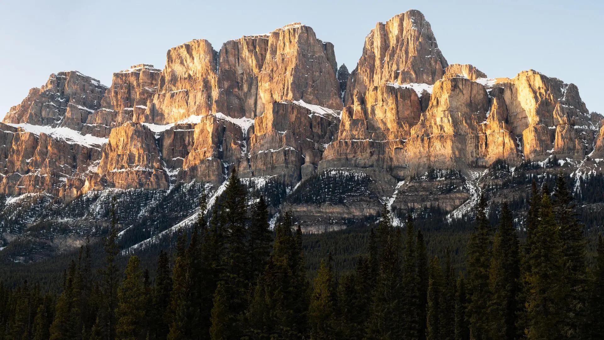 悬崖 自然 风景 森林 冬天 山口 雪 全景  电脑贴纸 8 K贴纸
