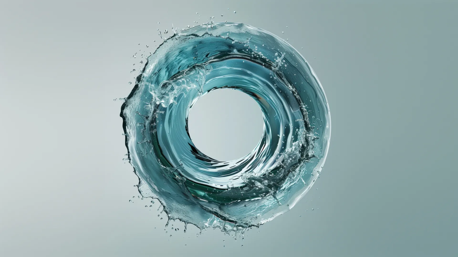 人工智能艺术 水 圆圈 抽象 电脑壁纸 4K壁纸