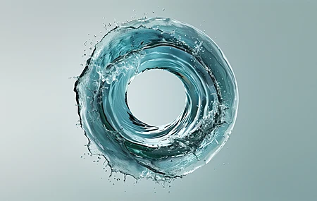 人工智能艺术 水 圆圈 抽象 电脑壁纸 4K壁纸