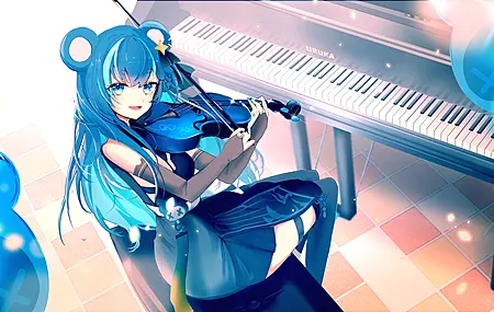 藤仓香 小提琴 大钢琴 电脑壁纸 4K壁纸