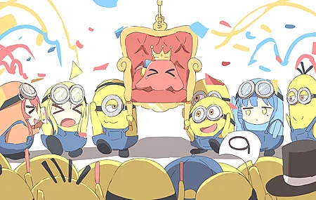 摇滚 小黄人 电脑壁纸 4K壁纸