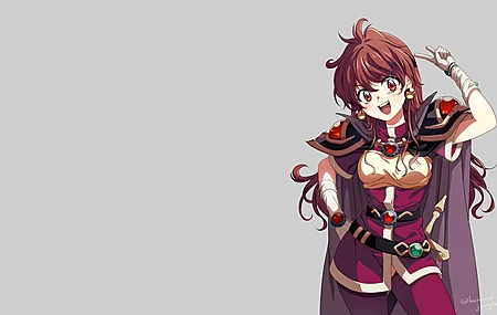 刘海 长发 莉娜 动漫 动漫女孩 杀手 垫肩 电脑壁纸 4K壁纸