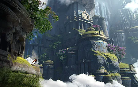 环境 景观 结构 建筑 古代 男人 幻想艺术 树 自然 电脑壁纸 4K壁纸