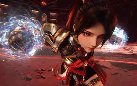 动漫 能量波 挥手 电脑壁纸 4K壁纸