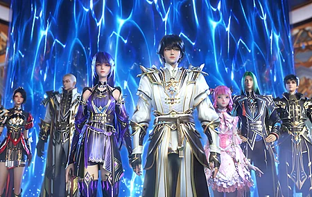 动漫 集合 人群 站立 铠甲 电脑壁纸 4K壁纸