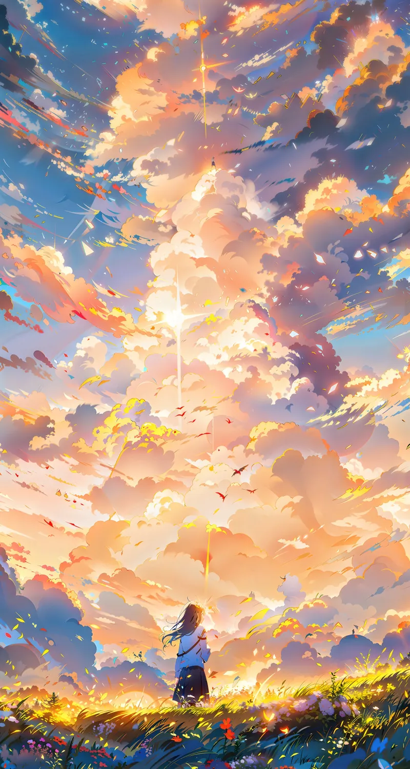 数字艺术 丰富多彩 户外 云 黄昏  手机壁纸 4K壁纸