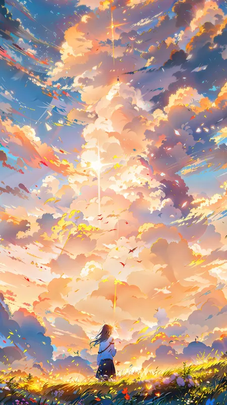 数字艺术 丰富多彩 户外 云 黄昏  手机壁纸 4K壁纸