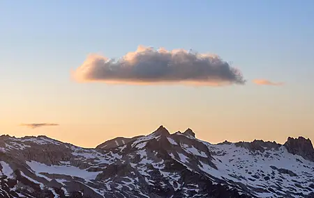 云 自然 景观 山脉 雪 日落  电脑壁纸 4K壁纸