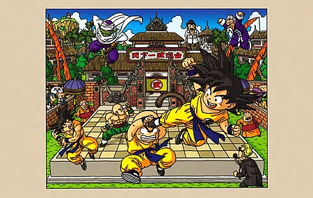 龙珠 龟大师 孙悟空 短笛 尾巴 战斗 战斗姿态 麦克风 电脑壁纸 4K壁纸