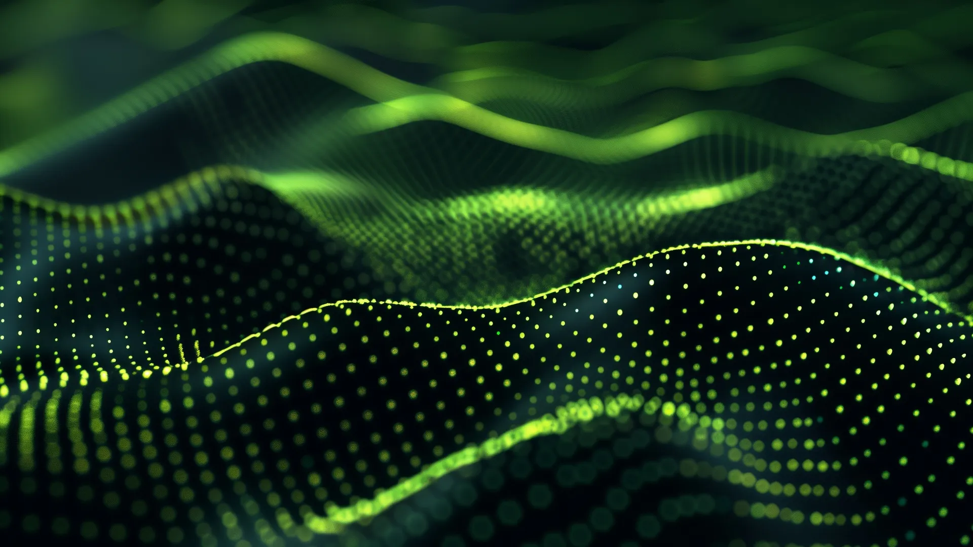 抽象 绿色 点  电脑贴纸 4K贴纸