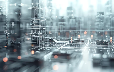 科技感 线条 抽象 插图  电脑贴纸 4K贴纸