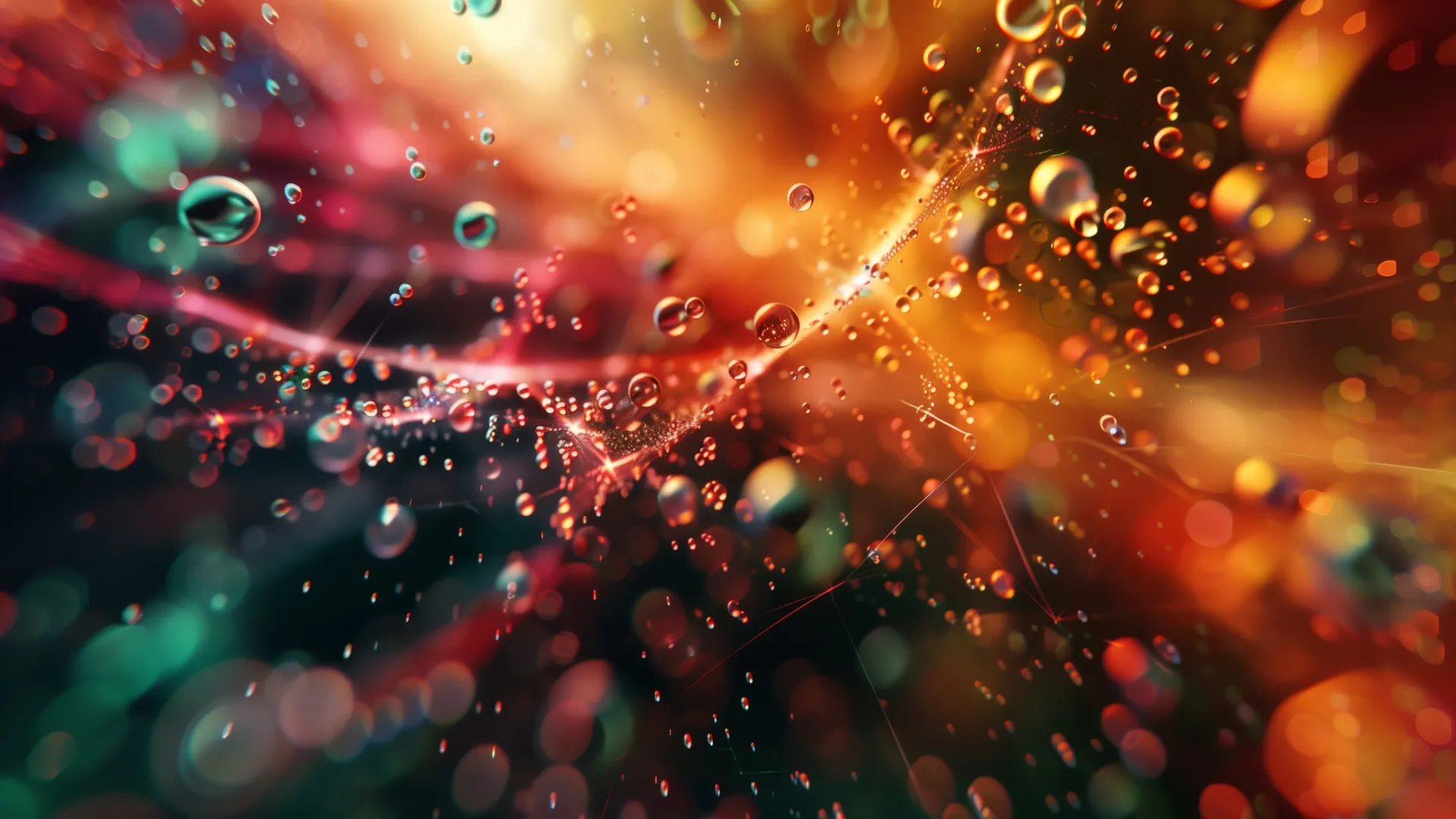 抽象 水珠 溅起 泡沫  电脑贴纸 4K贴纸