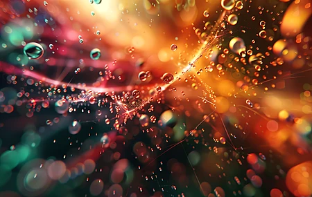 抽象 水珠 溅起 泡沫  电脑贴纸 4K贴纸