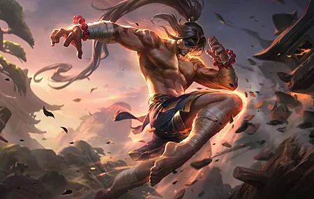 Lee Sin 英雄联盟 电子游戏 数字艺术 LOL 电脑壁纸 8K壁纸