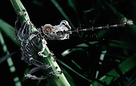 机器人 机械 植物 AI艺术 科幻风 植物 电脑壁纸 4K壁纸