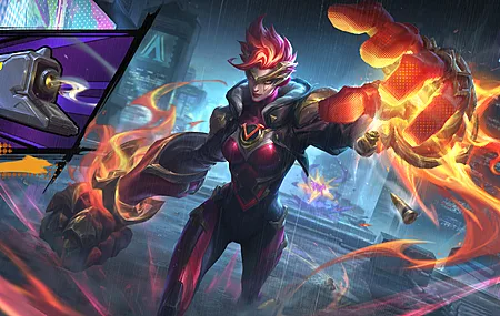  英雄联盟 格温 超级英雄 AI艺术 电子游戏 LOL 电脑壁纸 8K壁纸