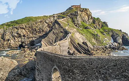 风景 自然 建筑 水 海景 古桥 岩石 大海 电脑壁纸 4K壁纸