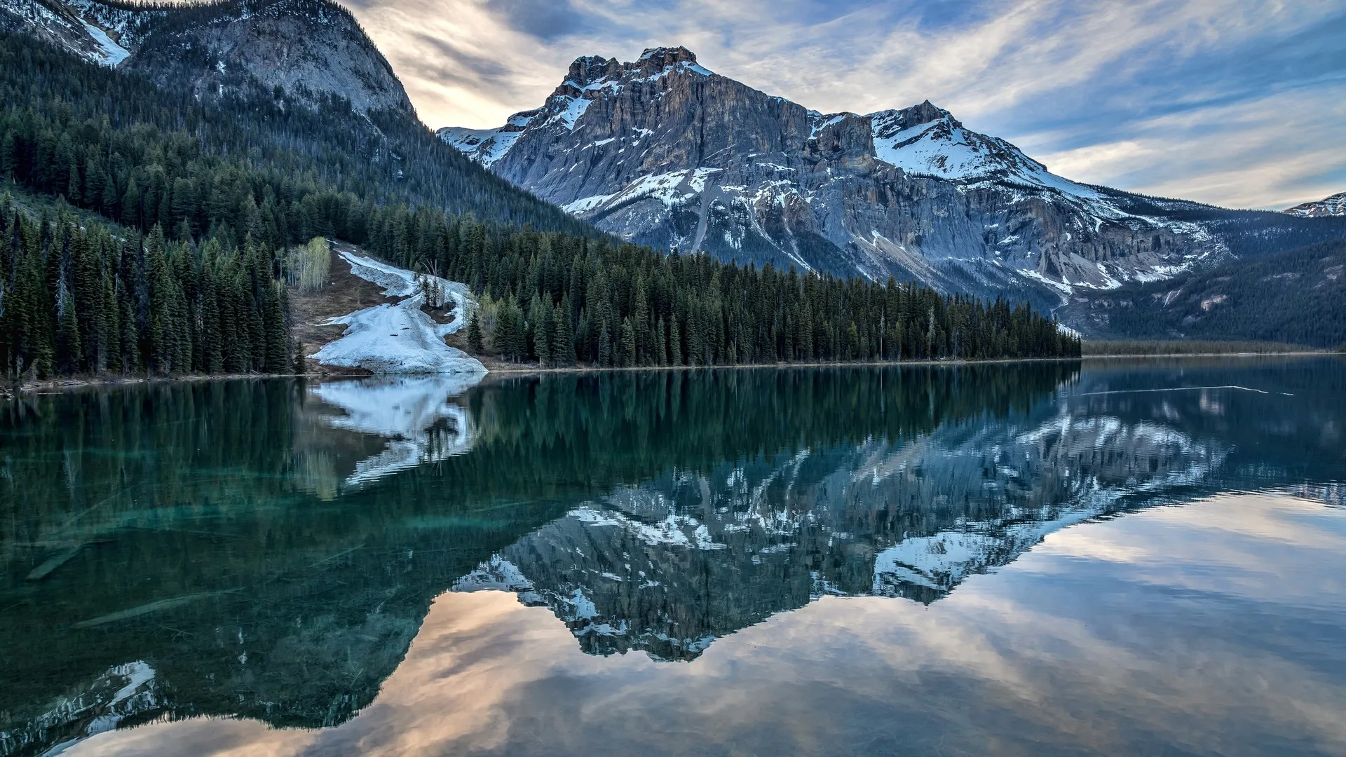 风景 湖泊 树木 山脉 自然  电脑壁纸 4K壁纸