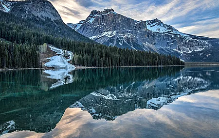 风景 湖泊 树木 山脉 自然  电脑壁纸 4K壁纸