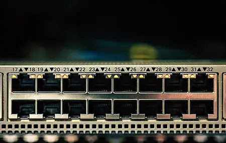 网络 以太网 交换机 特写 简单背景  电脑壁纸 4K壁纸