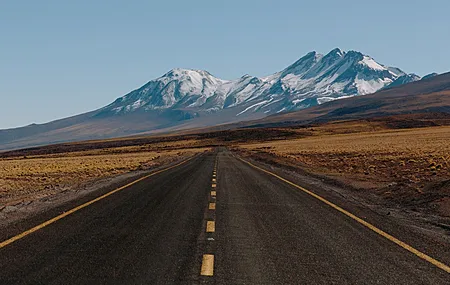 山脉 道路 风景 自然 风景 电脑壁纸 4K壁纸