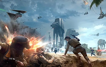 星球大战 战场 科幻 未来 游戏 电影 电脑壁纸 4K壁纸