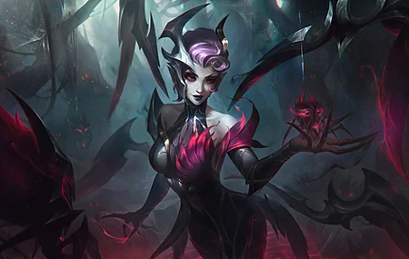 LOL 英雄联盟 伊莉斯 游戏CG 人物 微笑  电脑壁纸 8K壁纸