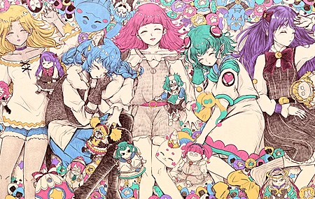 金发 蓝色 头发 辫子 眼睛  长发 艺术 兽耳 猫耳 可爱 女孩 电脑壁纸 4K壁纸