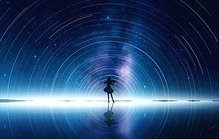 动漫 女孩 明星 小提琴 治愈 星空 电脑壁纸 4K壁纸