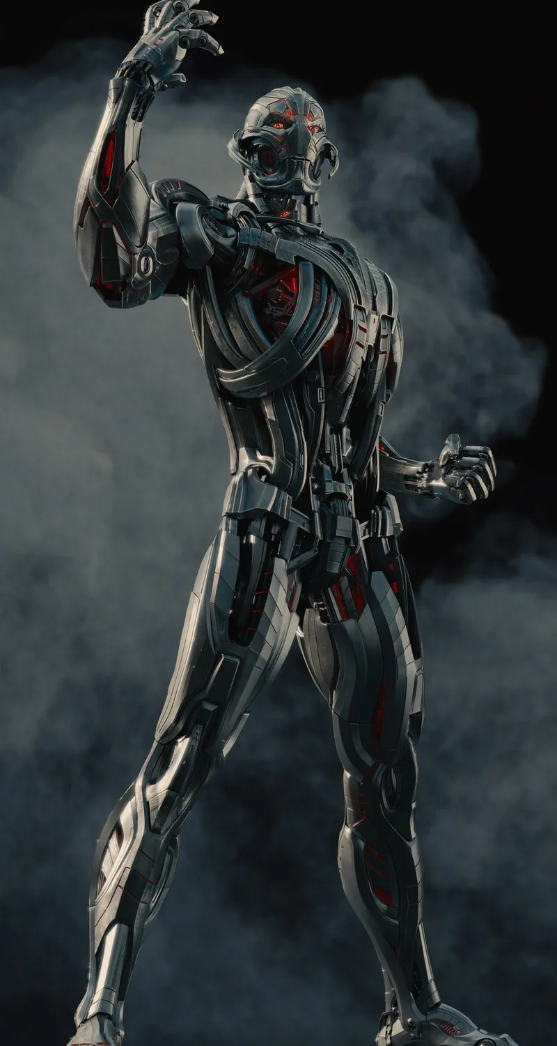 奥创 复仇者联盟 机器人 漫威电影宇宙 电影  机械 科幻 未来 手机壁纸 4K壁纸