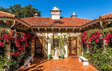  建筑 房屋 村庄 天空 花园 风景 治愈 电脑壁纸 4K壁纸