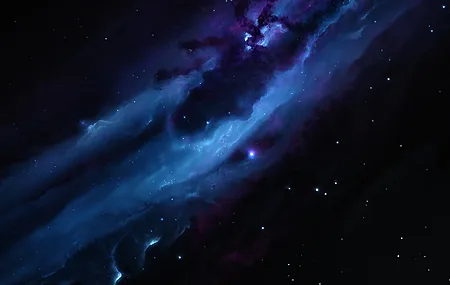 星空 科技 星云 太空 空间 艺术 AI艺术 蓝色  电脑壁纸 4K壁纸
