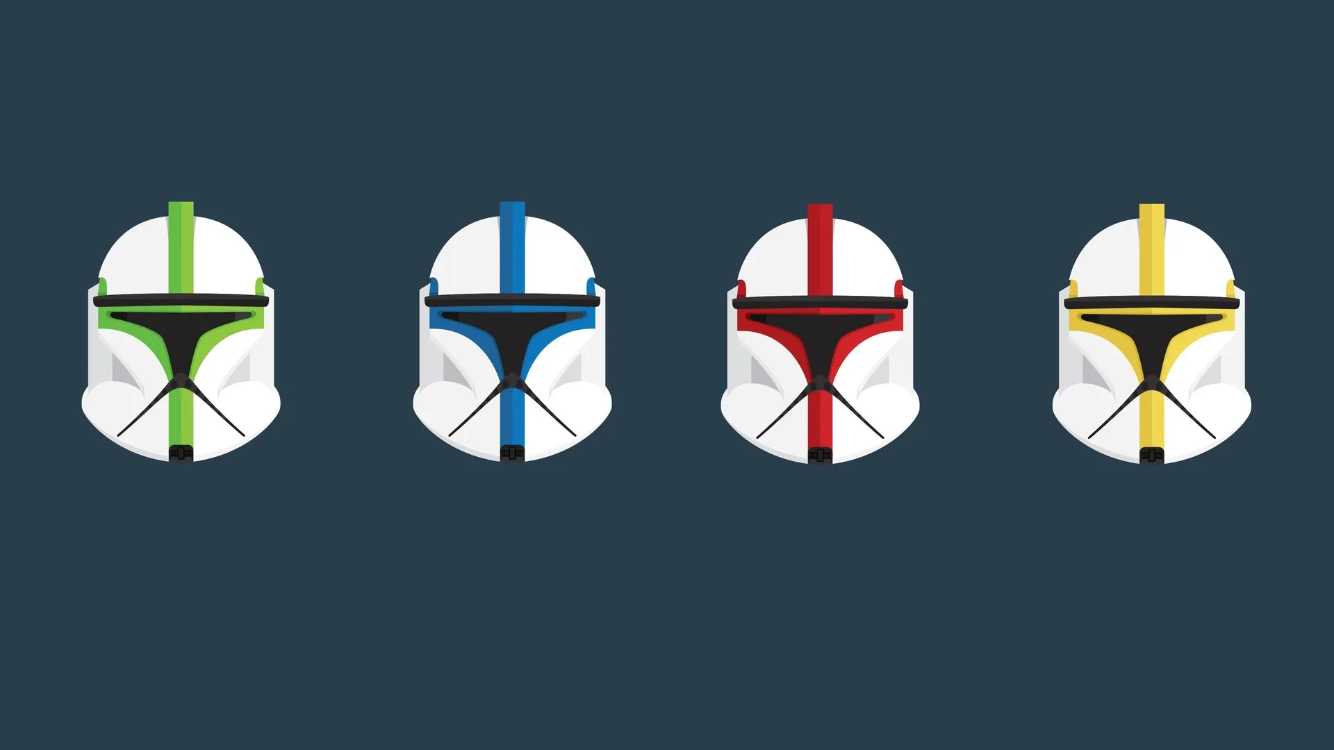 士兵 极简主义 星球大战 电影 科幻 头盔 简单背景 蓝色  电脑壁纸 4K壁纸