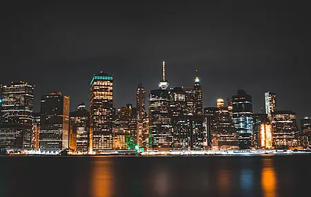 城市 灯光 城市景观 夜晚 建筑 霓虹灯 风景 电脑壁纸 4K壁纸