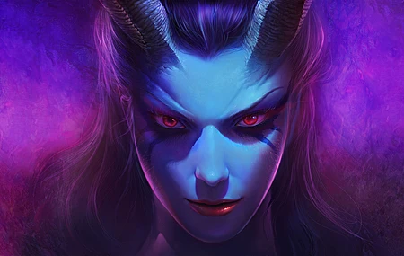 痛苦女王 游戏 DOTA 英雄 角色  绘画,电脑壁纸,4K壁纸