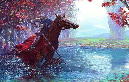 骑士 AI艺术 绅士 中世纪 多彩 风景  电脑壁纸 4K壁纸