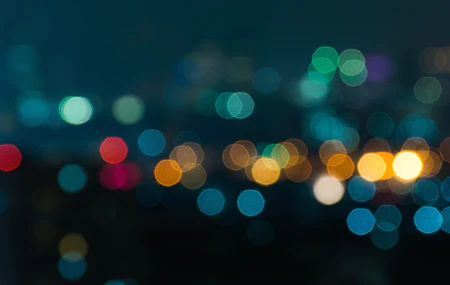 城市 夜晚 模糊 灯光 治愈 简洁 电脑壁纸 4K壁纸