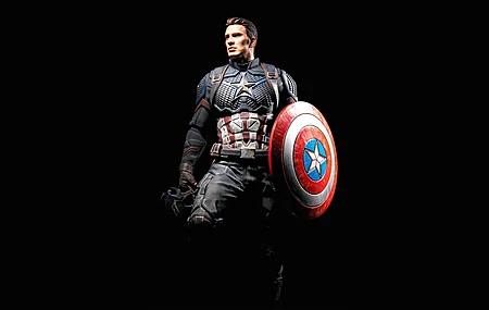 队长 超级英雄 漫威电影宇宙 漫威 漫画 黑色 绘画 电脑壁纸 4K壁纸