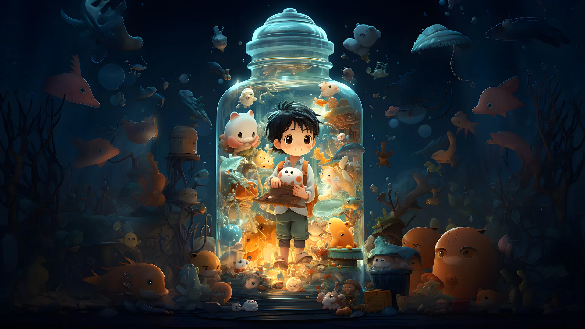 卡通 人物 设计 艺术 AI艺术 动漫 可爱 电脑壁纸 4K壁纸