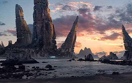 风景 山脉 科幻 AI艺术 太空 宇宙 星球 游戏 电脑壁纸 4K壁纸