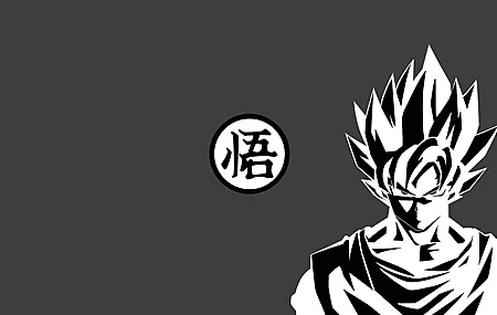 孙悟空 龙珠 动漫 男孩 动漫 简单背景 超级赛亚人 电脑壁纸 4K壁纸