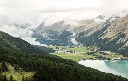 瑞士 湖泊 山脉 风景  电脑壁纸 4K壁纸