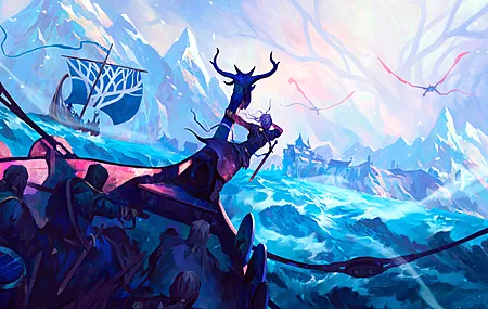 艺术 海洋 船舶 AI艺术 数字 绘画  电脑壁纸 4K壁纸