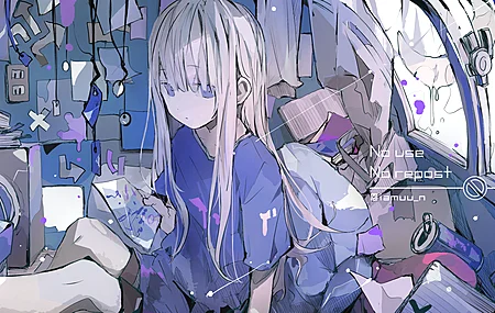 动漫 女孩 绘画 插画 概念 艺术 电脑壁纸 4K壁纸