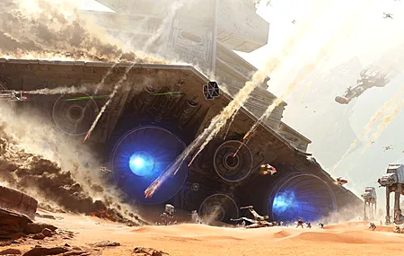 星球大战 游戏 帝国 军队 科幻 AI艺术 机翼 艺术  电脑壁纸 4K壁纸