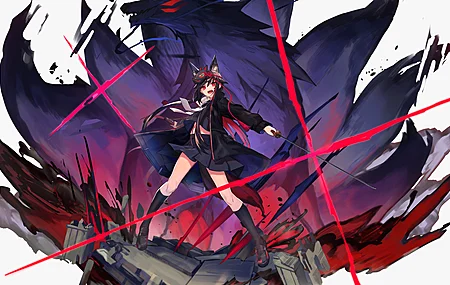 原创 人物 头发   红眼睛 动漫 女孩 明日方舟 电脑壁纸 4K壁纸